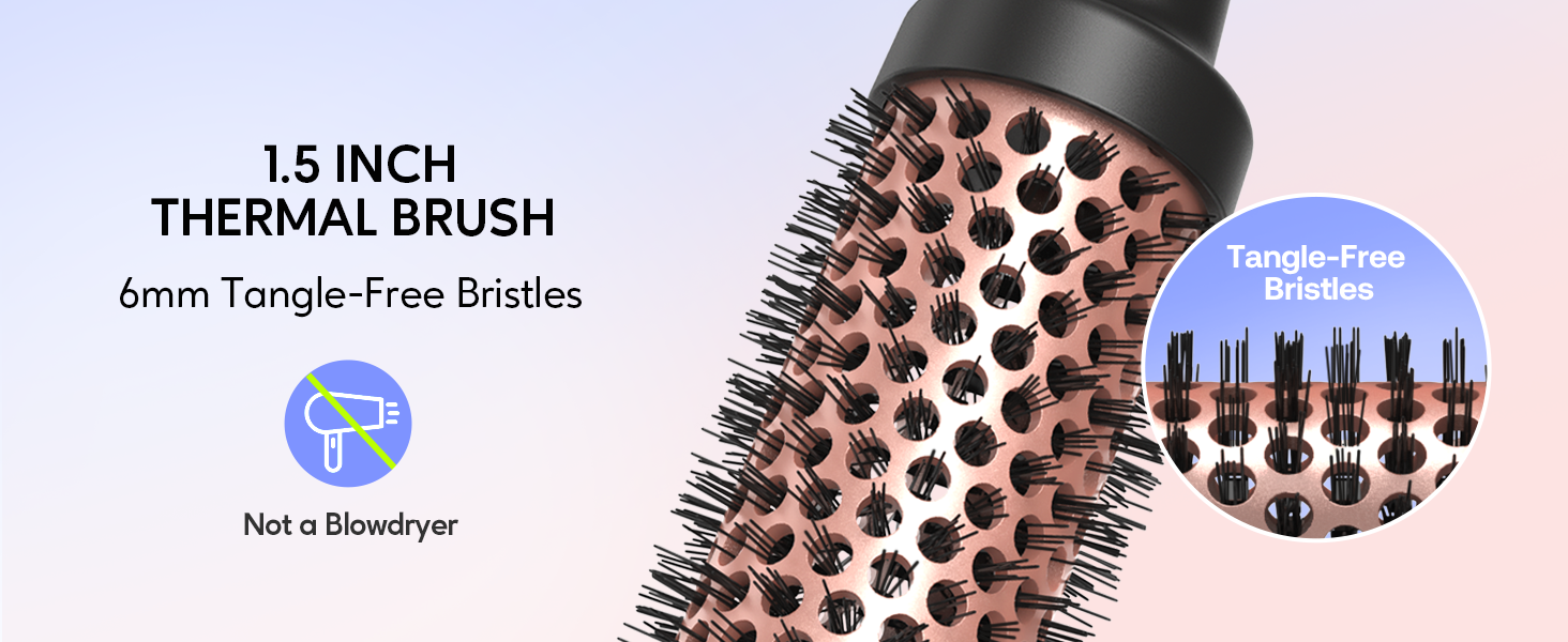 1.5 inch thermal brush