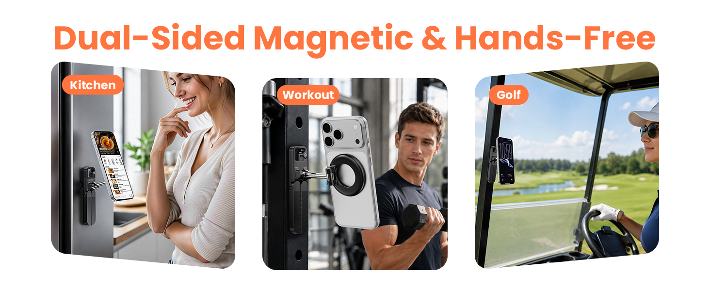 Dual-Sided Magnetic & Hands-Free