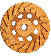 KSEIBI 644136 Diamond Concrete Grinding Wheel 4 1/2 inch for Polishing and Cleaning Stone Concret...