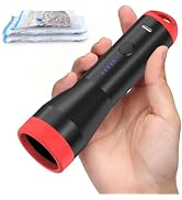BAMCOO Cordless Electric Vacuum Pump for Storage Bags, Rechargeable Portable Travel Air Pump Comp...