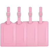Vigorport Luggage Tags, Leather Personalized Suitcase Tag Set of 4 Pack | TSA Approved Luggage ID...