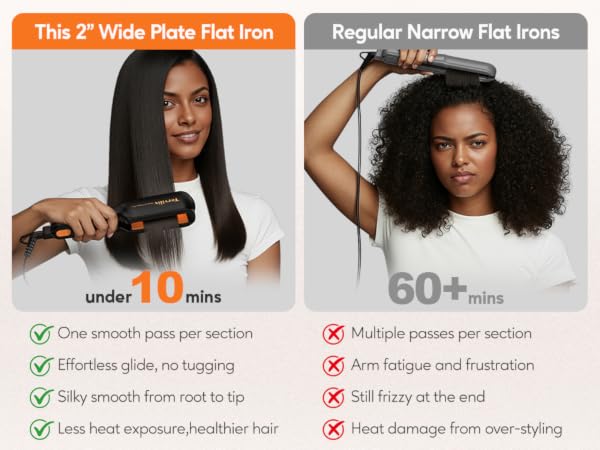 flat iron for type 4 hair