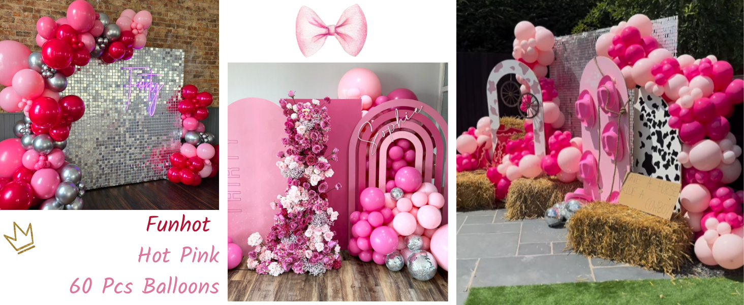 hot pink balloons