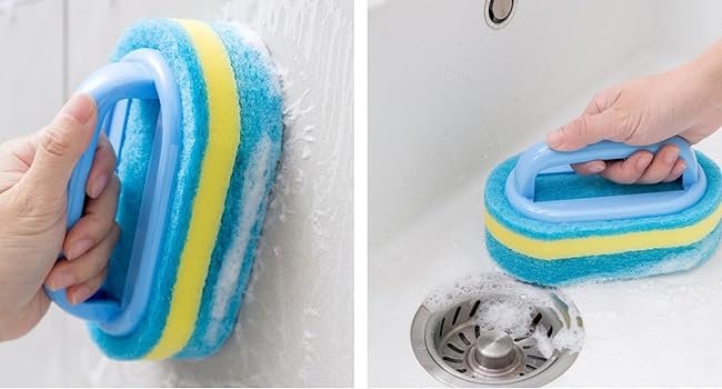 Cleaning Brush Bathroom Kitchen Bathtub Toilet Cleaner Sponge Brush Shower Tiles Cleaning Product