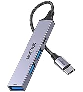 MOGOOD USB C Hub with 60W Charging,USB C Hub Multiport Adapter with 3XUSB2.0 port,1X60W USB C Pow...
