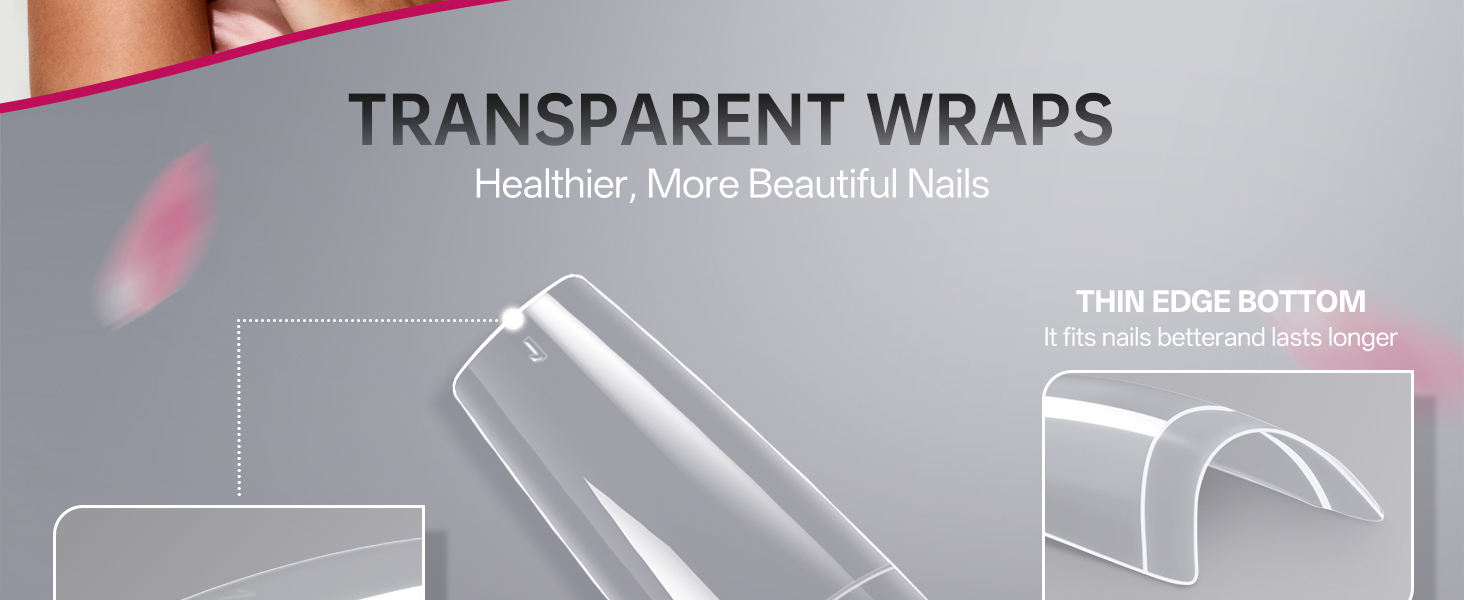 krofaue Clear Nail Tips