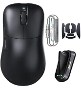 ATTACK SHARK V2 AIR 8K Lightweight Wireless Gaming Mouse,59g,Black&Stickers | Dual 8K, 0.168ms, 8...