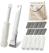 Professional Crevice Cleaning Kit-Crevice Gap Brush+10 Pads& 5-in-1 Blind Duster+ 5 Microfiber Sl...