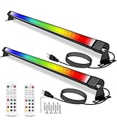 nanzgecc 2Pack RGB Outdoor Wall Washer Lights, 72W 48 Inch Dimmable LED Wall Washer Light Bars wi...