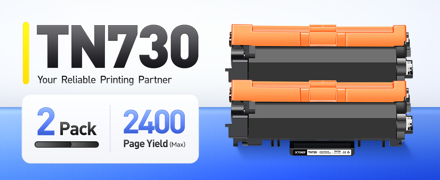 TN730 Toner Cartridge Black 2-Pack