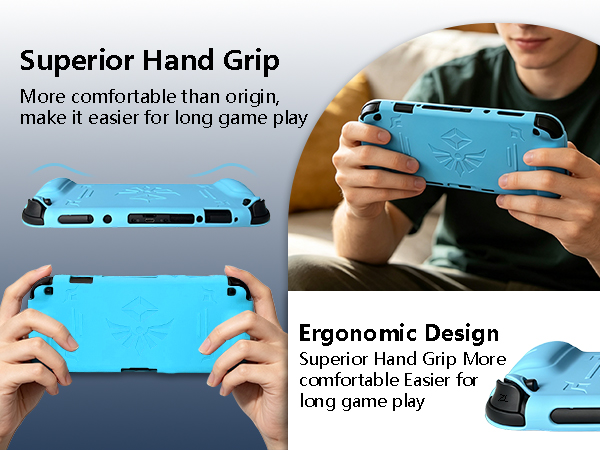 Protective Case for Nintendo Switch 2, 8In1 Ergonomic Comfort Soft Grip Slim Cover Kit