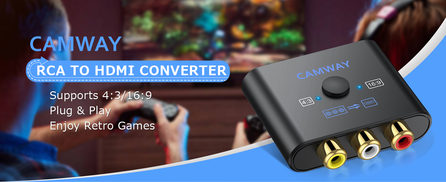 CAMWAY RCA to HDMI Converter