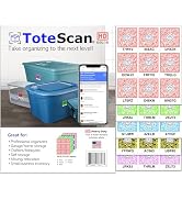 ToteScan HD Color (Heavy Duty, Tough Labels) Intelligent QR Labels for Organization/Moving/Storag...