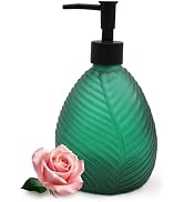 VKSG Glass Soap Dispenser for Kitchen, 500ML Hand Soap Dispensers Pump Bottles, Shower Liquid Soa...