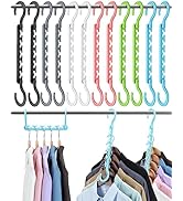 Hangers-Space-Saving-12 Pack: AMKUFO Closet-Organizer-and-Storage for Dorm-Room, Upgraded Hanger-...