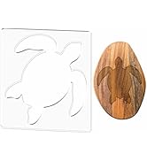 PRESSINART Woodworking Router Templates Acrylic Templates for Woodworking Sea Turtle Clear Acryli...