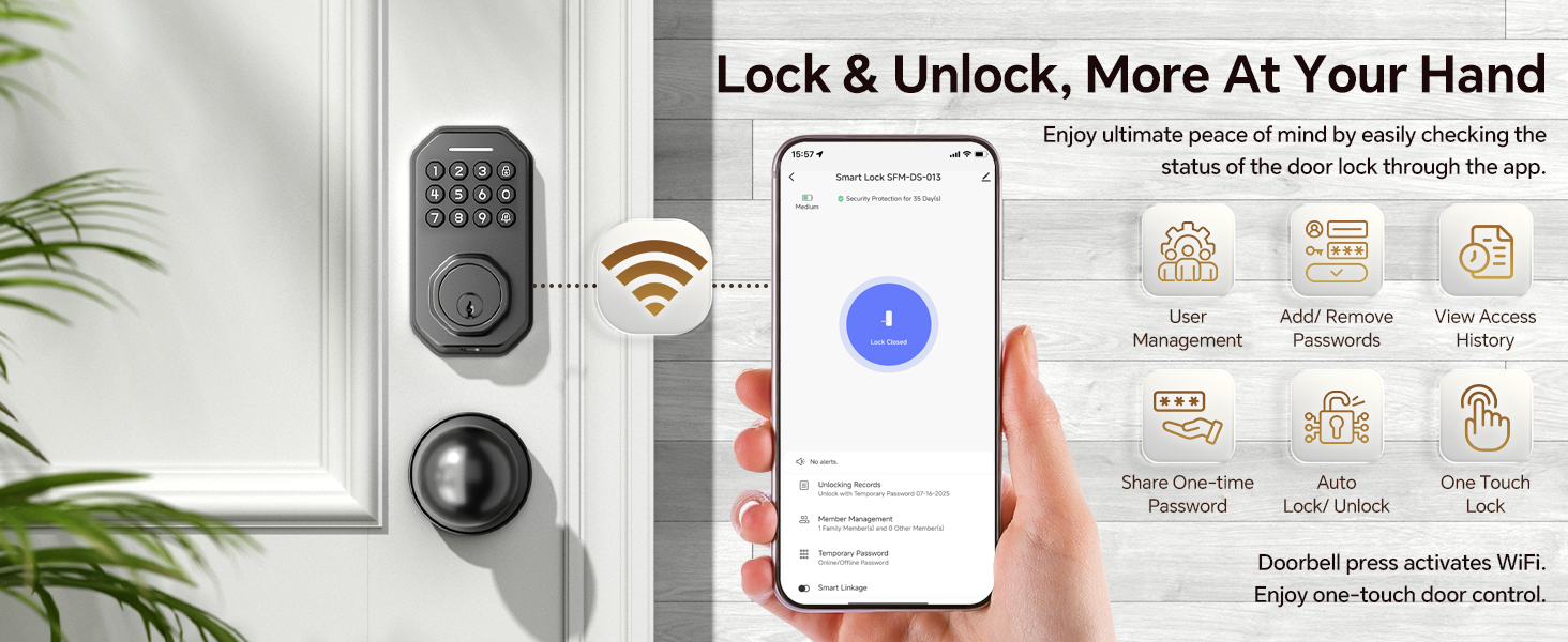 keyless entry door lock