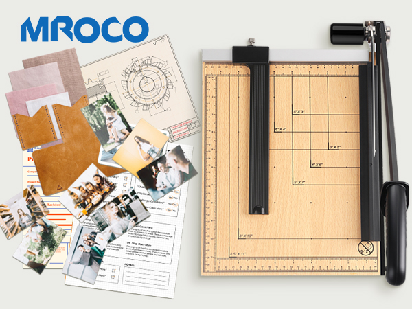 Wood Guillotine Paper Trimmer