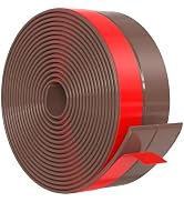 Wide Silicone Weather Stripping Door Seal with Strong Adhesive 2" x 20 ft, Draft Stopper for Gara...