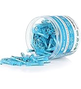 Kuject 200PCS Blue Heat Shrink Butt Connectors 16-14 Awg, Tinned Copper Crimp Electrical Wire Con...