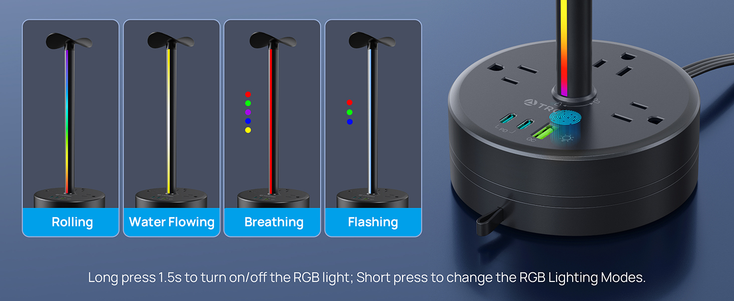 4 RGB lighting modes