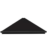 evron Wall Mount Corner Shelf,Easy to Install Metal Front Floating Corner Shelves with Self-Adhes...
