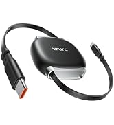VRURC C Charger USB Retractable - 240W Fast Charging Multi Charging Cable Retractable USB C to US...