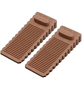 uxcell 2 Pcs Door Stoppers for Bottom of Door, Rubber Stackable Door Stopper Wedge Anti-Slip, 1.5...