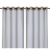 Chyhomenyc 2 Panels 100% Blackout Curtain Liners, 100% Darkening Thermal Insulated Blackout Liner...