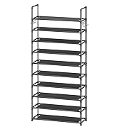 Simple Trending Shoe Rack Storage Holds 40 Pairs, Large Capacity Tall Shoe Organizer Shelf for Cl...