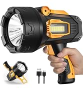 MIXILIN Rechargeable Spotlight 2,000,000 Lumens, Super Bright LED Spotlight Flashlight Outdoor wi...