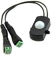 RGBZONE Automatic Mini 5A PIR Infrared Motion Sensor Detector Switch for LED Strip Light + Female...