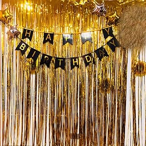 Gold Foil Curtain Party Backdrop