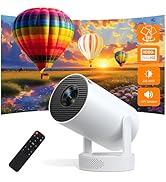 Trunera Smart Mini Projector with WiFi 6 and Bluetooth 5.0, Support 4K 1080P, Built-in Apps & 180...