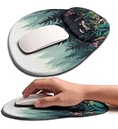Basibutok Palm-Rest and Wrist-Hugging Mouse Pad Wrist Rest, Ergonomic Wrist Support with Curve Fi...