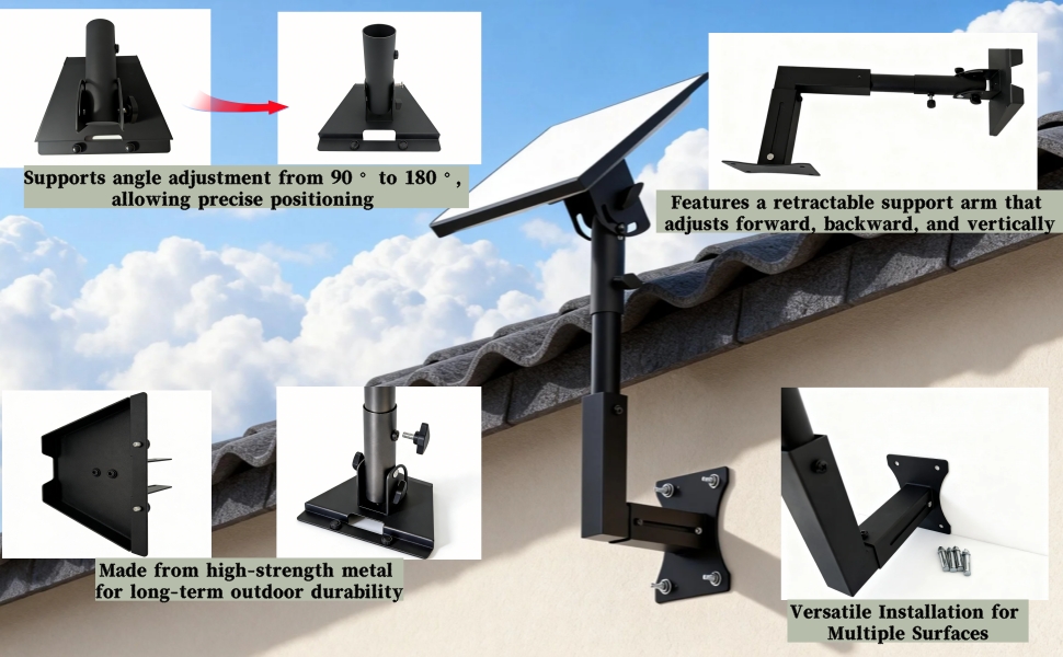 Adjustable Wall Mount Compatible with Starlink Gen 3