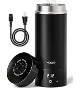 Portable Electric Kettle 15oz, 1°F Precise Temp Control, UL Certified, 120V | 316 Stainless Steel...