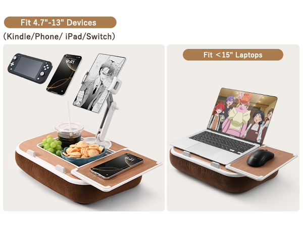 kindle stand pillow