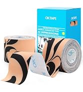 OK TAPE Synthetic Kinesiology Tape, Elastic Physical Therapy Athletic Tape for Pain Relief & Musc...