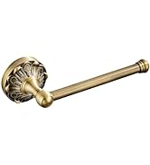 Celbon Antique Toilet Roll Holder Brass Material Toilet Paper Holder for Loo Roll Bathroom Paper ...