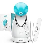EZBASICS Facial Steamer Ionic Face Steamer for Home Facial, Warm Mist Humidifier Atomizer for Fac...