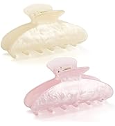 2 PCS Hair Claw Clips for Women Non-slip Hair Clips Strong Hold Large Hair Claw Clip for Thick Th...
