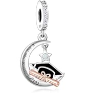 BSFJTY S925 Sterling Silve 2026 Graduation Charms Fit Women Bracelets and Necklaces Graduation Ca...