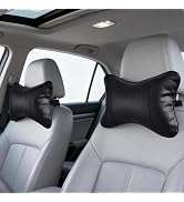 SendyFeather 2 Pack Car Neck Pillow Soft Breathable Headrest Pillows for Driving Support, Univers...