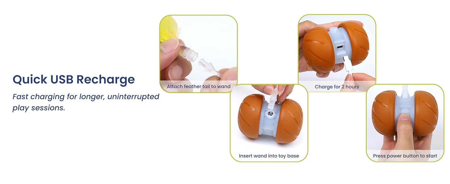 USB rechargeable cat toy