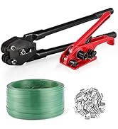 Banding Packaging Pallet Strapping Kit with Strapping Tensioner Tool,Banding Sealer Tool. 5/8?x 8...