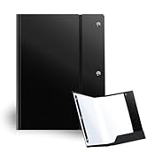 FRETONBA 30 Pocket Portfolio Binder with Plastic Sleeves, Displays 60 Pages, Foldable 8.5x11 Art ...