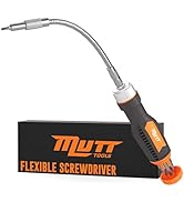 Mutt Tools 12 in 1 Ratcheting Flexible Screwdriver for Tight Spaces – Flexible Shaft Screwdriver ...