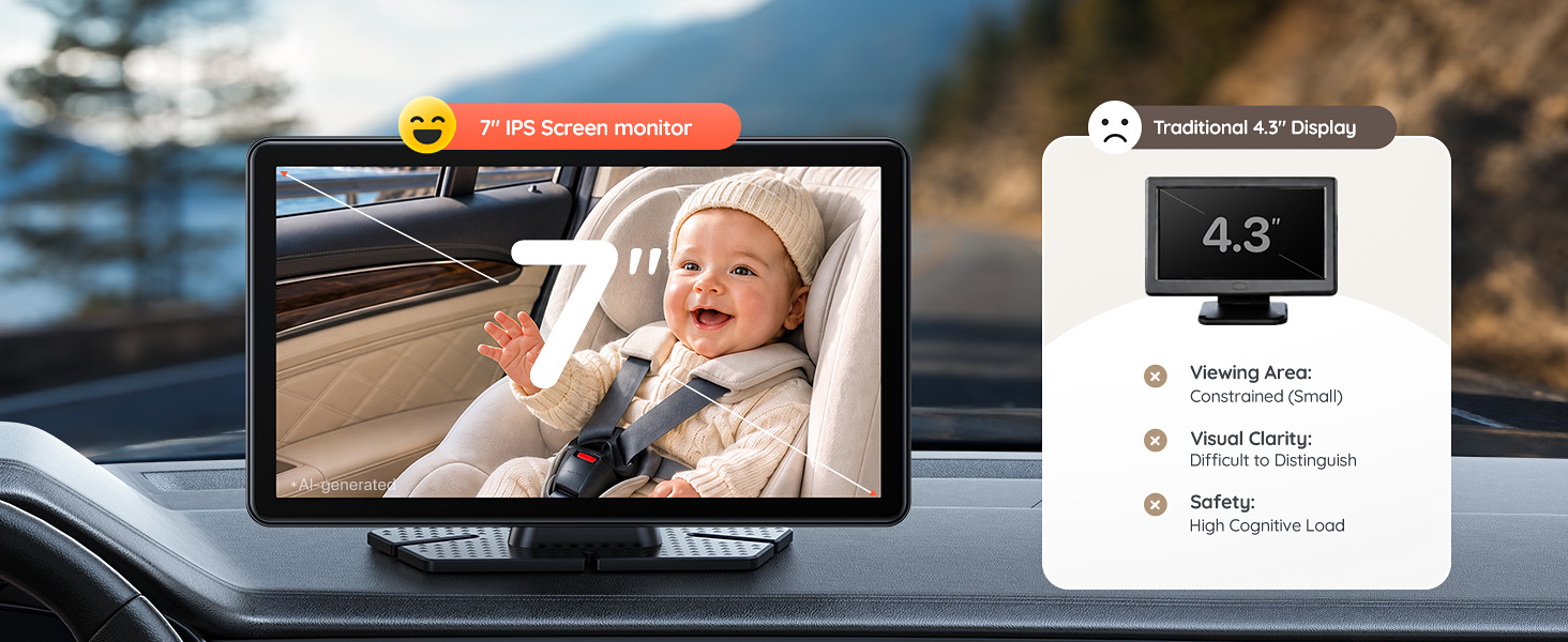 larger screen size for better view