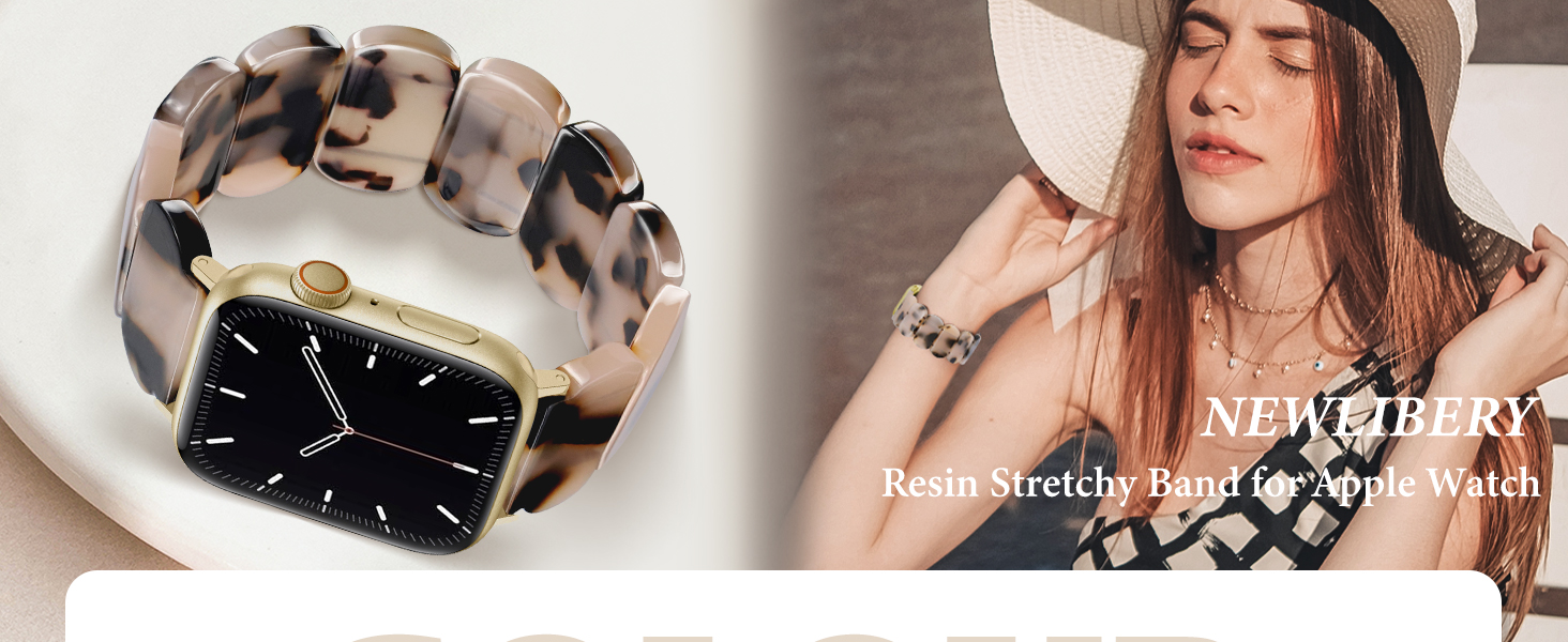 Resin Stretchy Apple Watch Bands Women
